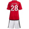 Officiële Voetbalshirt + Korte Broek Manchester United Pellistri 28 Thuis 2023-24 - Kids